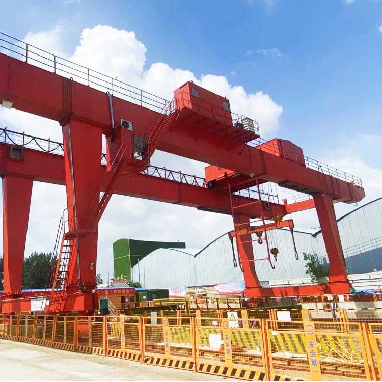 U-type subway slag turning hook gantry crane