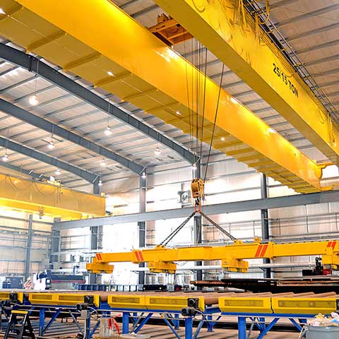 QD electric double beam hook bridge crane