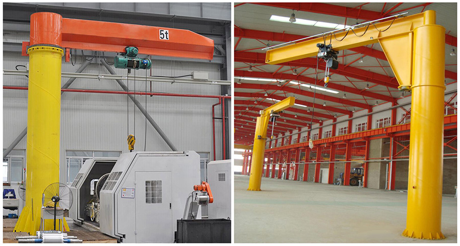 Floor mounted jib crane