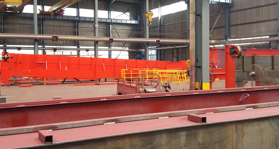 Order of 10 ton and 15 ton single girder overhead crane 
