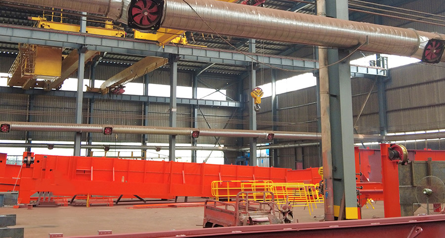 Order of 10 ton and 15 ton single girder overhead crane 