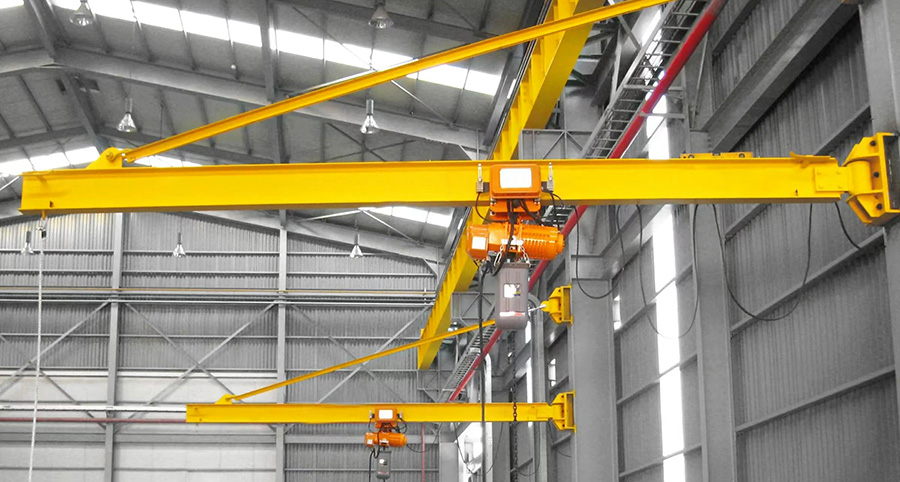 Electric wall mounted jib crane
